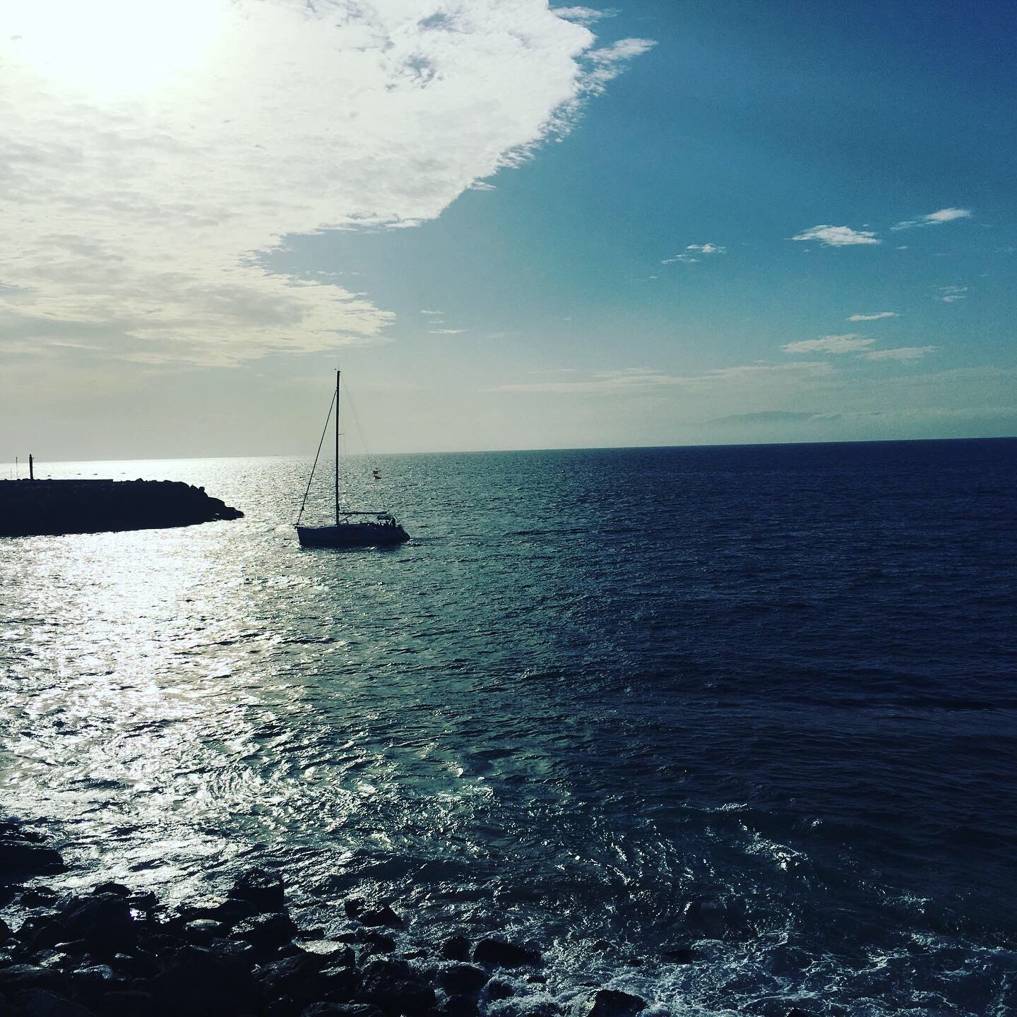 Sailboat at sunset